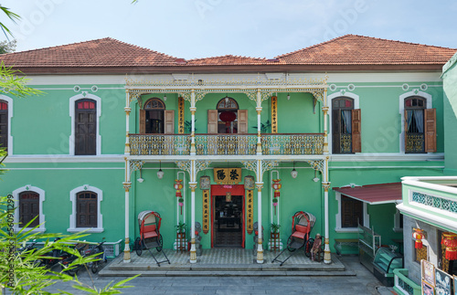 Pinang Peranakan Mansion, is a museum containing antiques and showcasing Peranakans customs, interior design and lifestyles, Malaysia photo