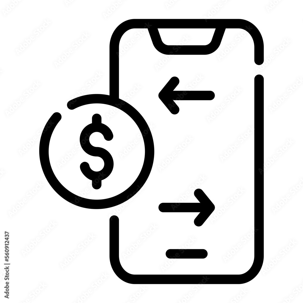 payment line icon payment line icon