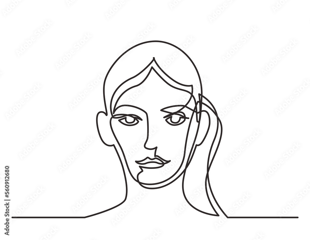 continuous line drawing woman portrait - PNG image with transparent background continuous line drawing woman portrait - PNG image with transparent background