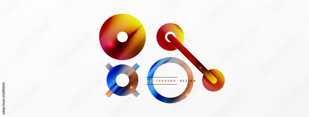 Circle composition abstract background. Trendy techno business template for wallpaper, banner, background or landing Circle composition abstract background. Trendy techno business template for wallpaper, banner, background or landing