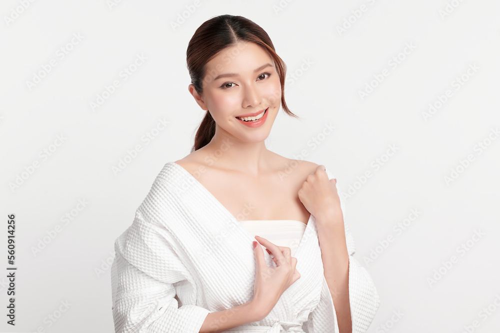 Beautiful young asian woman with clean fresh skin on white background, Face care, Facial treatment, Cosmetology, beauty and spa, Asian women portrait. Beautiful young asian woman with clean fresh skin on white background, Face care, Facial treatment, Cosmetology, beauty and spa, Asian women portrait.