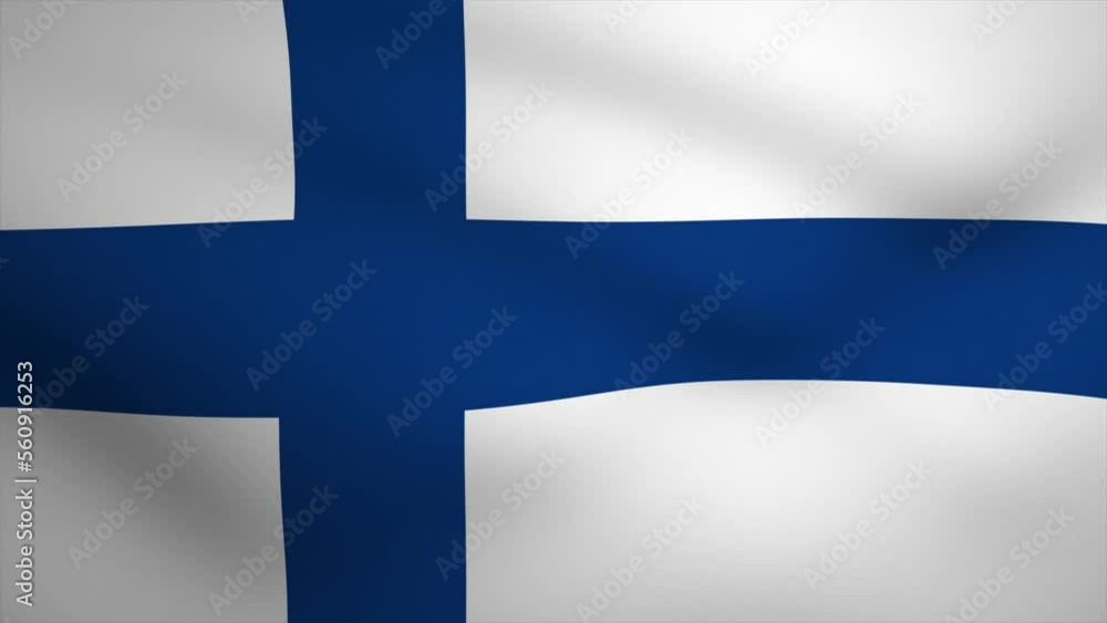 Finland Waving Flag Background Animation. Looping seamless 3D animation. Motion Graphic Finland Waving Flag Background Animation. Looping seamless 3D animation. Motion Graphic