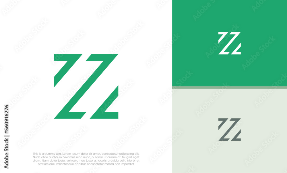 Initials Z logo design. Initial Letter Logo. Initials Z logo design. Initial Letter Logo.