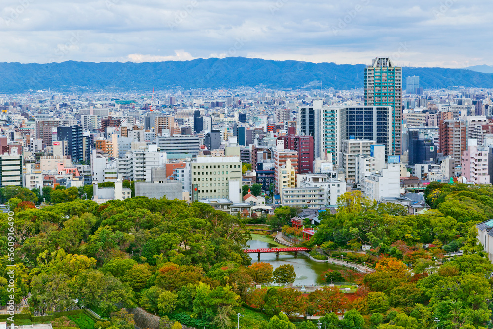 Obraz premium The Cityscapes of Namba, Osaka, Japan.