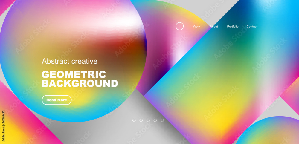 Abstract circles and round elements geometric background. Vector illustration for wallpaper, banner, background, leaflet, catalog, cover, flyer Abstract circles and round elements geometric background. Vector illustration for wallpaper, banner, background, leaflet, catalog, cover, flyer