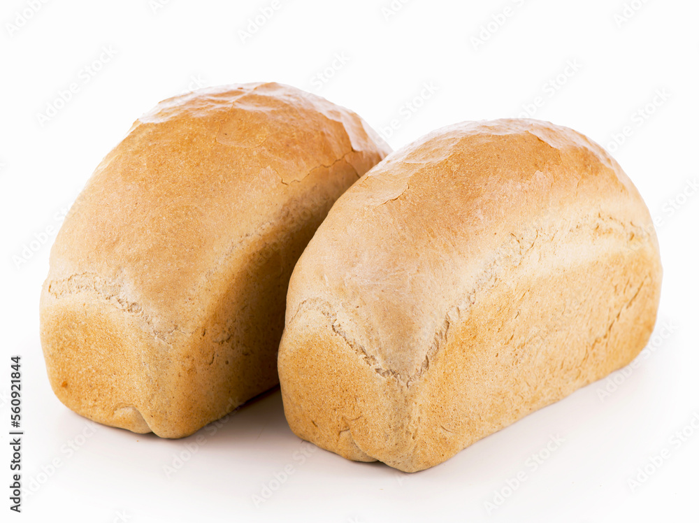 Tasty rye bread, isolated on white background Tasty rye bread, isolated on white background