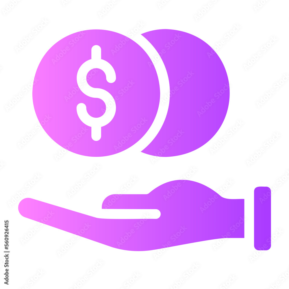 save money gradient icon save money gradient icon
