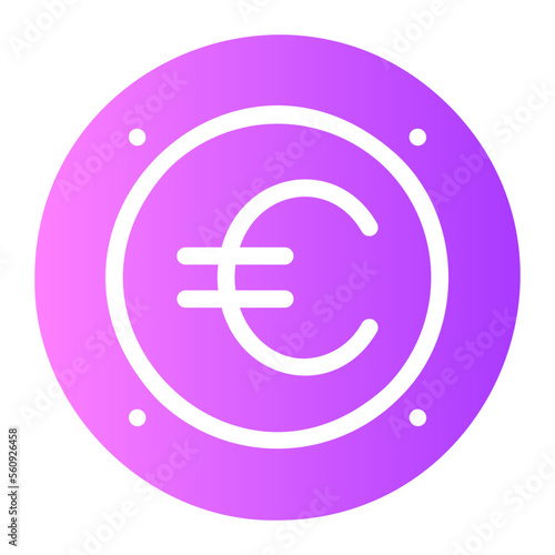 euro gradient icon