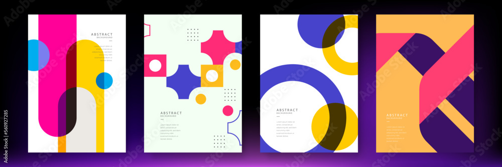 © TitikBak - Abstract geometric poster cover design with minimal futuristic corporate concept. Geometric shape. Design elements for poster, magazine, book cover, brochure. Retro futuristic art design. Flat color © TitikBak - Abstract geometric poster cover design with minimal futuristic corporate concept. Geometric shape. Design elements for poster, magazine, book cover, brochure. Retro futuristic art design. Flat color