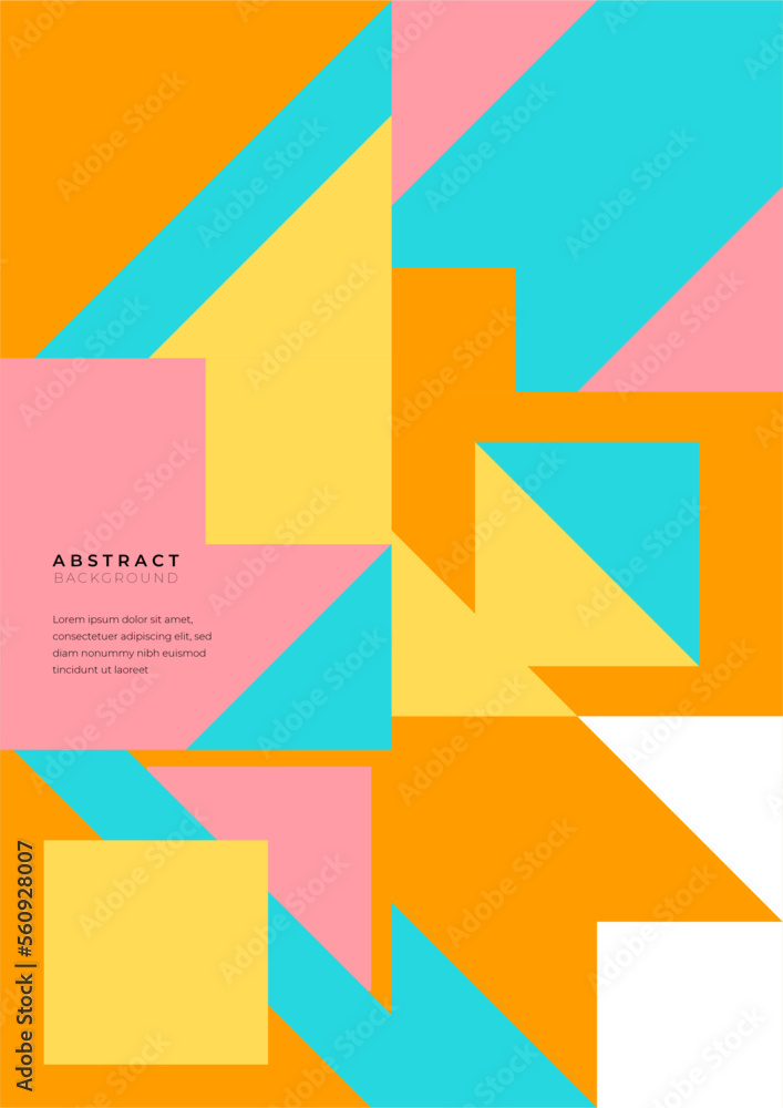 Modern abstract minimal geometric shapes cover. Colorful geometric background, vector illustration. Modern abstract minimal geometric shapes cover. Colorful geometric background, vector illustration.