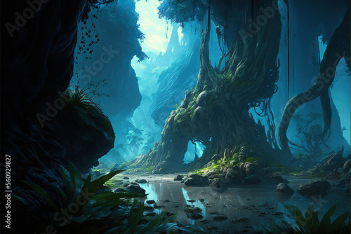 Exploring the Hyperrealistic Alien Planet Hyperborea Generative AI