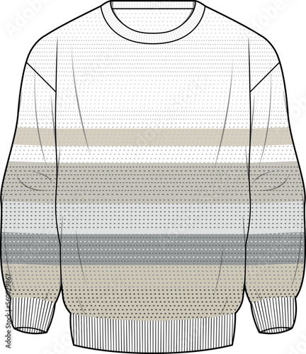 MEN AND BOYS WEAR CARDIGAN SWEATER FLAT DESIGN VECTOR