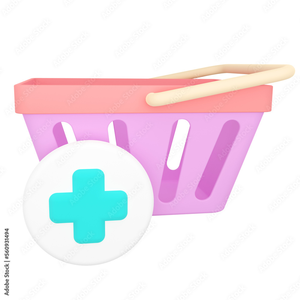 Shopping Cart. Online Shopping 3D rendering. Shopping Cart. Online Shopping 3D rendering.