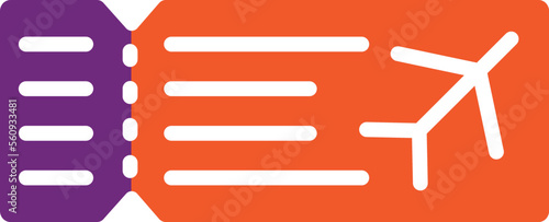 Plane ticket Vector Icon Design Illustration