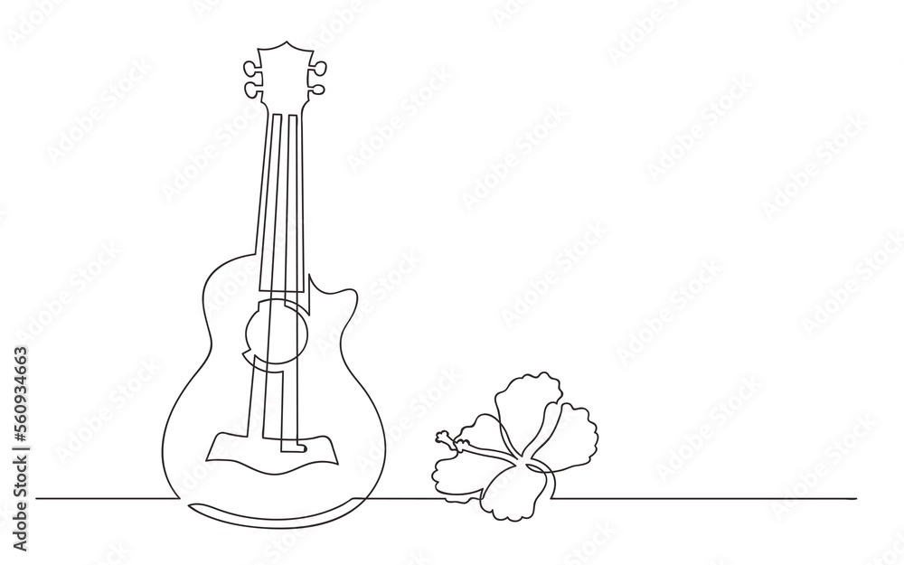 continuous line drawing soprano ukulele with flower - PNG image with transparent background continuous line drawing soprano ukulele with flower - PNG image with transparent background