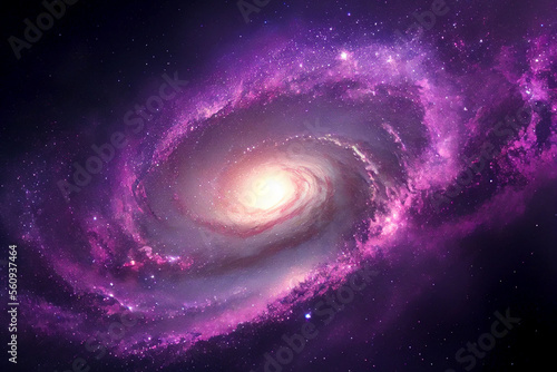 Universe Background with Milyway Pink Purple 5k