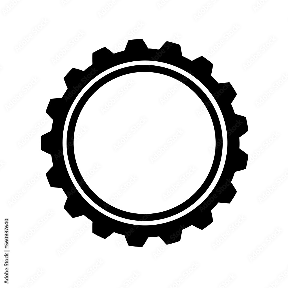 Gear wheel vector symbol on a white background. Gear logo, icon. vector drawing detail for watches. Gear wheel vector symbol on a white background. Gear logo, icon. vector drawing detail for watches.