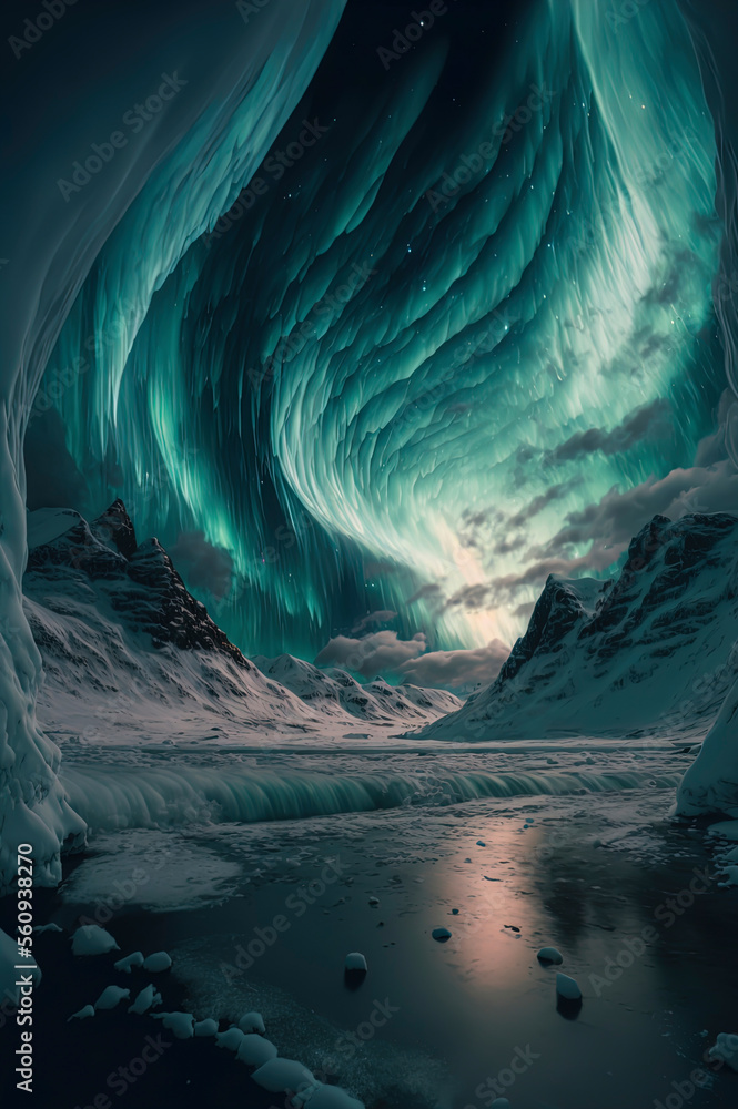 polar lights also called northern lights or aurora borealis in northern polar lights also called northern lights or aurora borealis in northern