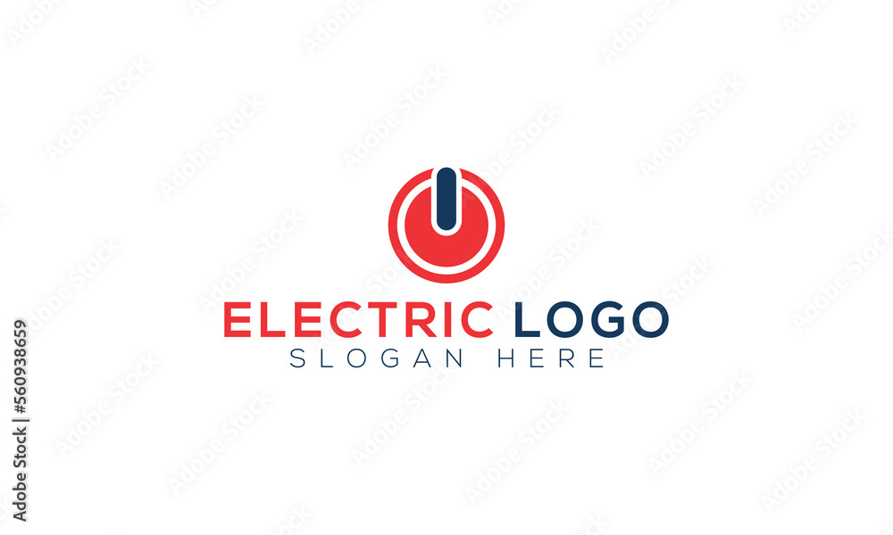 Electric Logo Design Vector Template Minimal Electronic Logo Design.