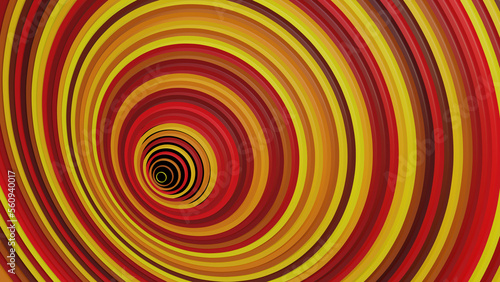 Colorful 3D rings background  Abstract orange radial circles concentric  Unique colorful abstract background  Abstract geometric illustration  3D Render
