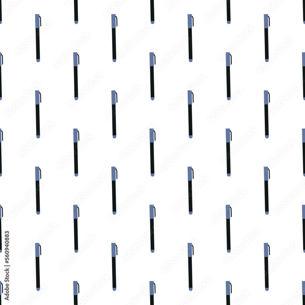 Pen, great design for any purposes. Doodle vector seamless pattern. Perfect print for giftware or stationery Pen, great design for any purposes. Doodle vector seamless pattern. Perfect print for giftware or stationery