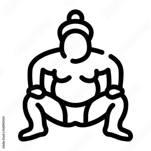 rikishi line icon