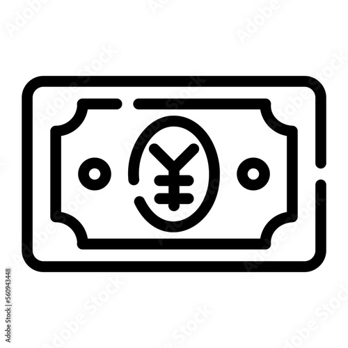 yen line icon