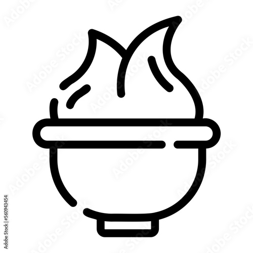 wasabi line icon