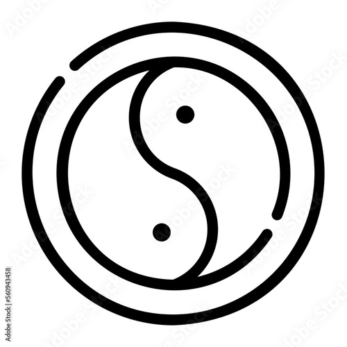 yin line icon