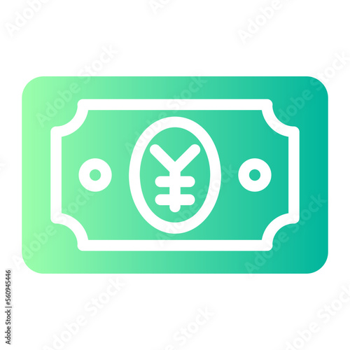 yen gradient icon