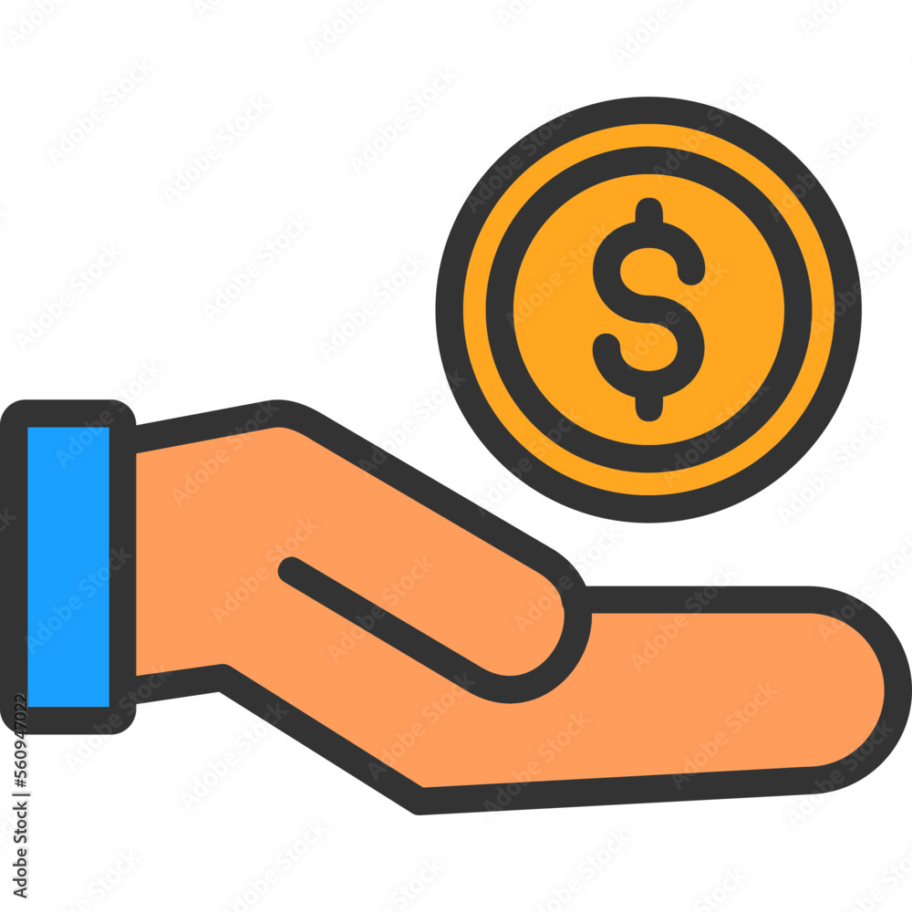 Dollar Coin Icon Dollar Coin Icon