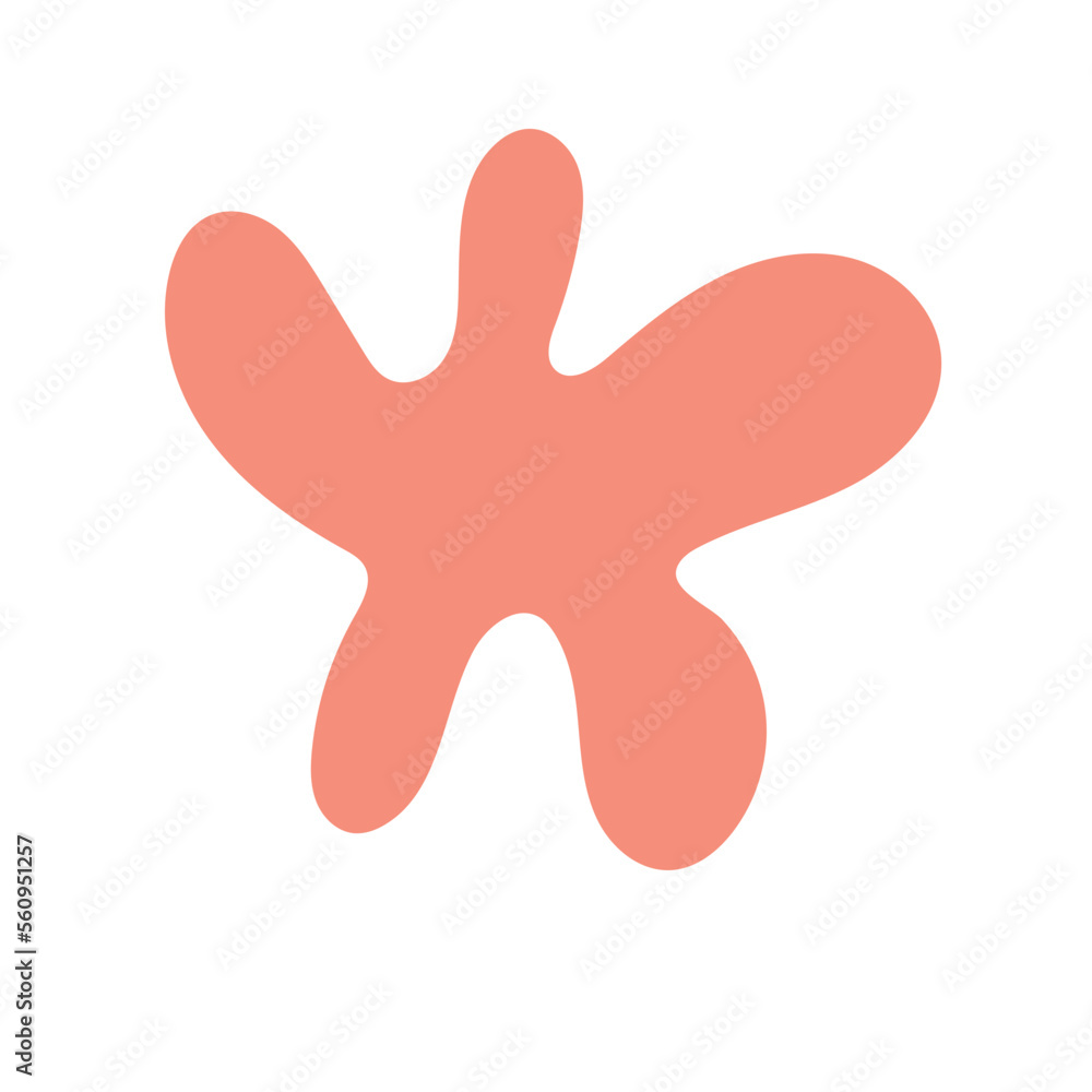 Abstract illustration with doodle freeform shapes for wallpaper design. Geometric shape. Minimalist style vector print Abstract illustration with doodle freeform shapes for wallpaper design. Geometric shape. Minimalist style vector print