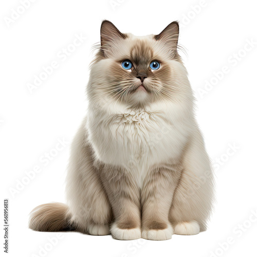 Cat isolated on white background