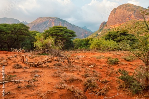 Scenic view of Ndoto Mountains in Ngurunit, Marsabit County, Kenya
