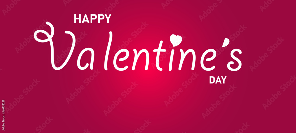 Happy Valentine's Day text.Romantic quote postcard, card, invitation, banner template.
Valentine's day idea concept.