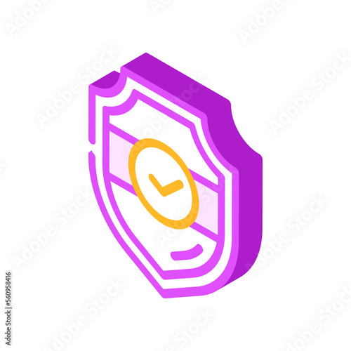 protection esg isometric icon vector. protection esg sign. isolated symbol illustration