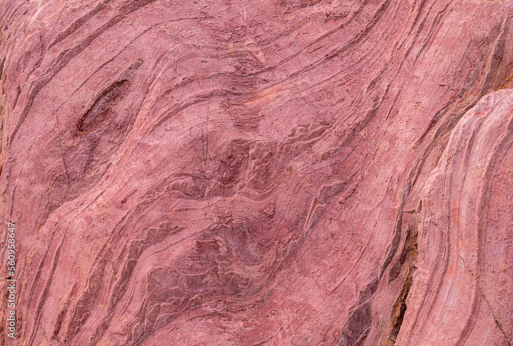 Closeup of the pink and brownish color stone Closeup of the pink and brownish color stone