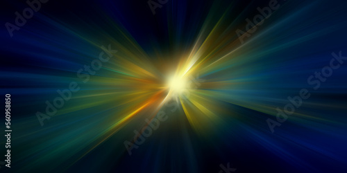 Abstract colorful neon light rays background