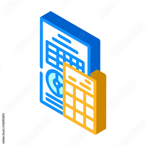 financial esg isometric icon vector. financial esg sign. isolated symbol illustration