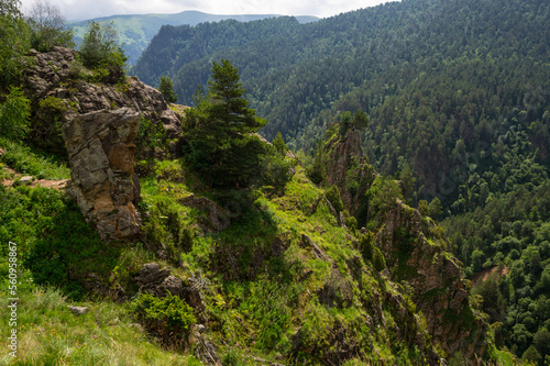 View of Caucasus mountains