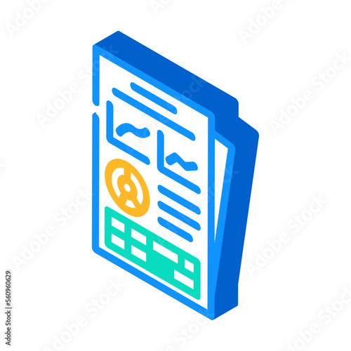 report esg isometric icon vector. report esg sign. isolated symbol illustration