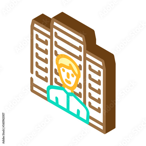 corporate esg isometric icon vector. corporate esg sign. isolated symbol illustration