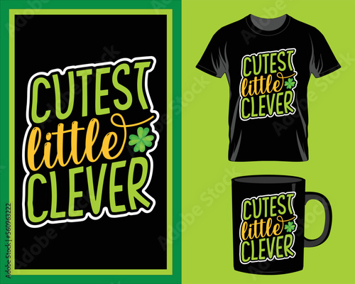 St. Patricks Day quote t-shirt and mug design vector for the print item, POD vector, Christmas typography vector photo