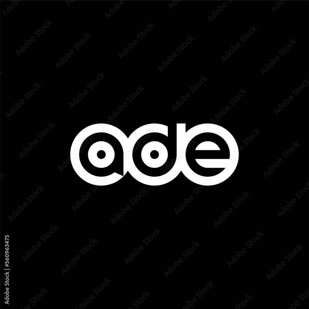 ADE Letter Initial Logo Design Template Vector Illustration ADE Letter Initial Logo Design Template Vector Illustration