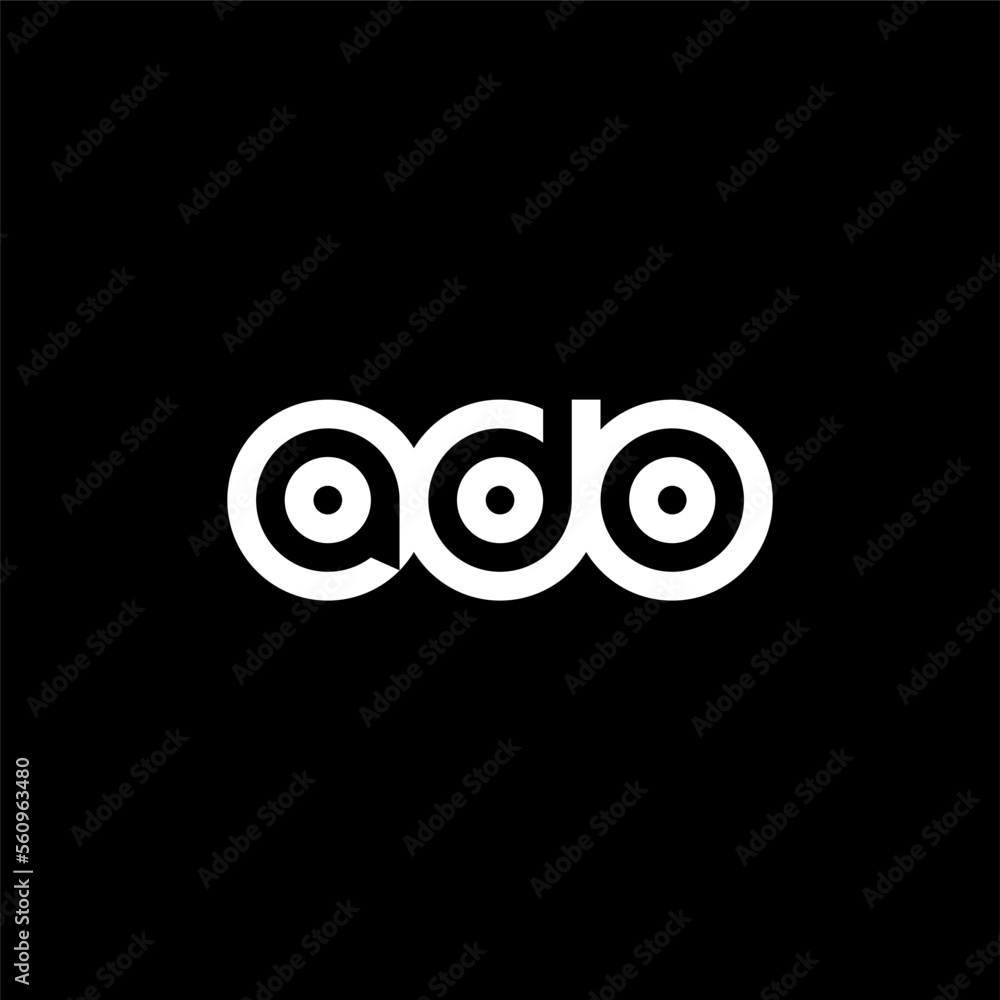 ADO Letter Initial Logo Design Template Vector Illustration ADO Letter Initial Logo Design Template Vector Illustration