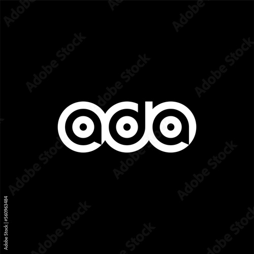 ADA Letter Initial Logo Design Template Vector Illustration