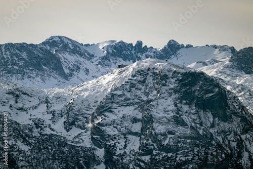 Partial view of dachstein glacier in austria photographed from loser mountain peak with 500 mm tele objective © Sonja Birkelbach