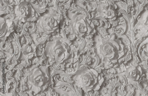 White wooden textures with carving and detailing - Carved White Timber