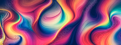 Artistic concept painting of a abstract waves color ,Generative AI
