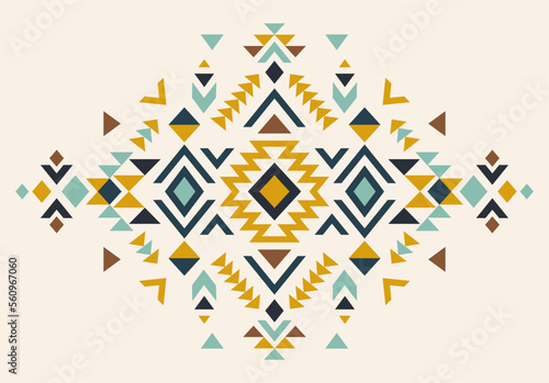 Aztec vector elements. Ethnic ornament. Tribal design, geometric symbols for border, frame, tattoo, logo, cards, decorative paper. Navajo motifs.